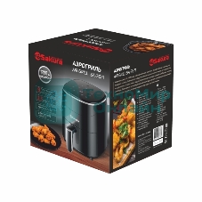 Аэрогриль Sakura SA-7671 черный, 1200 Вт, 3.5 л, сенсор, 9 программ