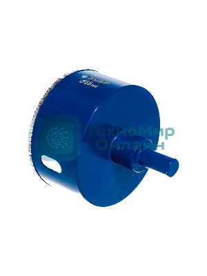 Коронка алмазная Зубр 29850-68ЭКСПЕРТ в сборе по кафелю керамике P60 68мм