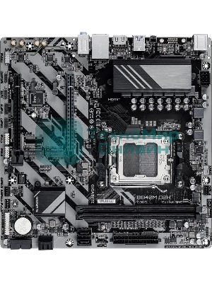 Материнская плата Gigabyte B840M D2H (V1.2), AM5, AMD B840, 2xDDR5, 4xSATA, 2xM.2, 1xPCIe 4.0 x16, 1xPCIe 3.0 x4, 1xHDMI, 1x2.5Gb LAN, 2xUSB-A 5Gbps, 8xUSB-A 2.0, 3x3.5 мм, 7.1, mATX
