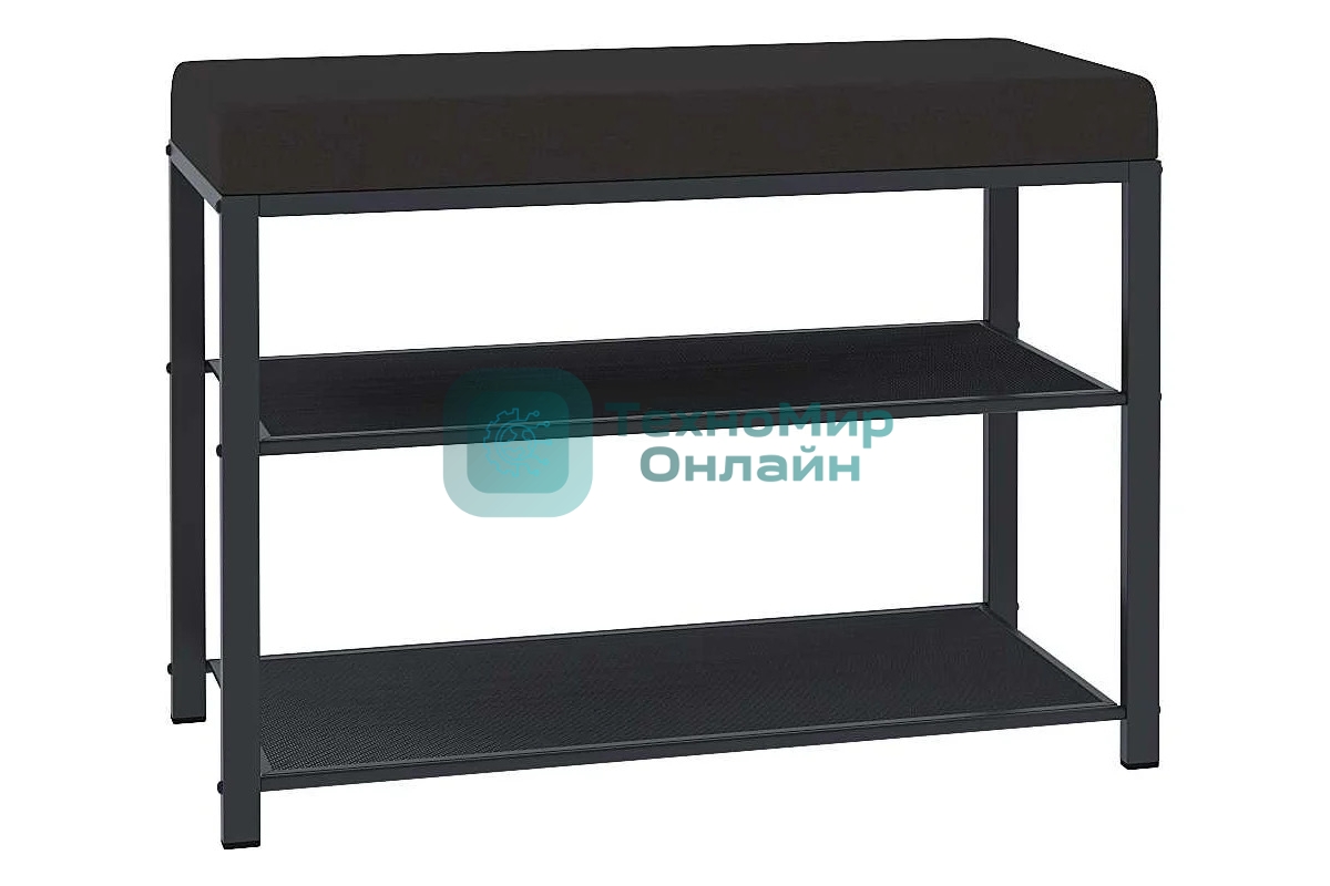 Банкетка ЗМИ Торонто 23S каркас графит,сиденье серый БТ23СГрС