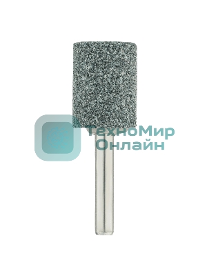 Шарошка абразивная Denzel цилиндр, 19 x 25 мм, для дрели, хвостовик d6 мм, 63С