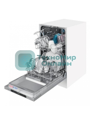 Встраиваемая посудомоечная машина Maunfeld MLP4249G02, серебристый, 44.8 см, 9 компл., 49 дБ, класс A++