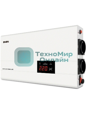 Сетевые фильтры SVEN Стабилизатор напряжения AVR SLIM-2000 LCD