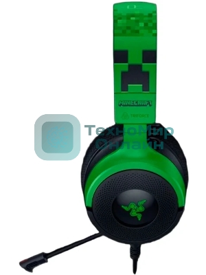 Гарнитура Razer Kraken V4 X зеленый/чёрный, проводная, подсветка