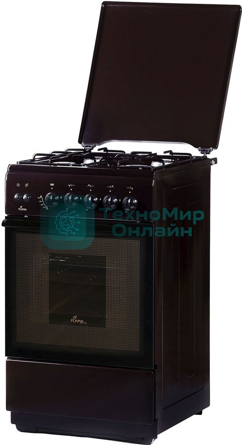 Плита Газовая Flama FG 2426 B коричневый