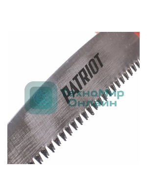 Ножовка садовая Patriot SP-270, нескладная, ножны, лезвие (япон.стальSK5,270 мм,7TPI), PP+TPR-ручка