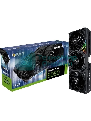 Видеокарта Palit PA-RTX 5080 GAMINGPRO 16Gb GDDR7 256bit 3xDP HDMI 3FAN RTL