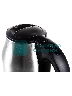 Чайник электрический Energy E-201 1.8л, сталь, черный (164126)