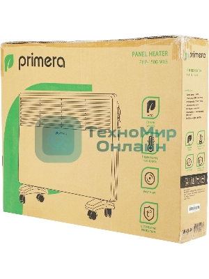 Конвектор электрический Primera PHP-1500-MXB, белый, 1500 Вт, 20 м2, термостат