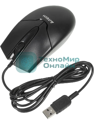 Мышь проводная A4Tech OP-550NU черный, 1000 dpi, USB, кнопки - 3