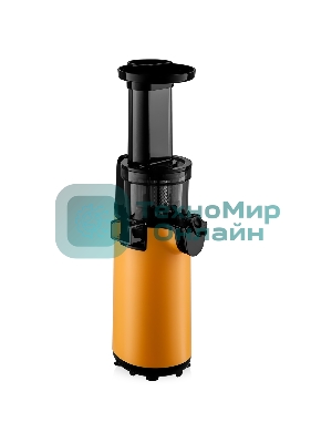 Соковыжималка BRAYER 1706BR-YE жёлтый, шнековая вертикальная, 130 Вт, 600 мл, электронное, реверс