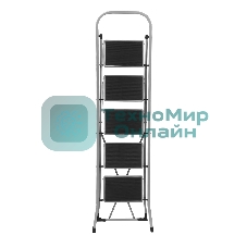 Стремянка стальная Сибртех, 5 широких ступеней 20х30 см с полимерным покрытием