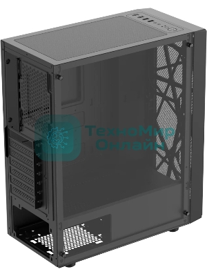 Корпус Formula Mana V2 Black, Midi-Tower, чёрный, без вентиляторов в комплекте