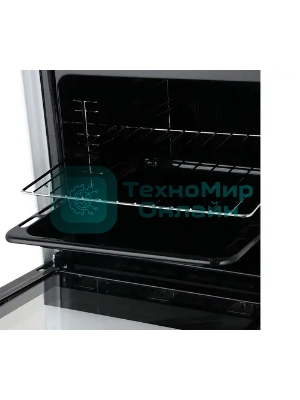 Плита газовая De Luxe 506040.24Г ЧР белый, конфорок 4 шт, духовка 54 л, 50 см x 85 см x 60 см