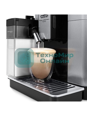 Кофемашина DeLonghi ECAM 610.75.MB металлик/черный, исп. кофе - зерновой/молотый, 2.2 л, 1450 Вт, 19 Бар