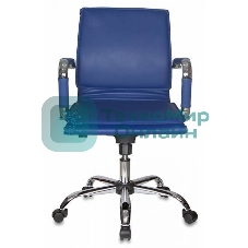 Кресло Бюрократ CH-993-Low/blue синий, экокожа