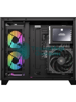 Компьютерный корпус AeroCool/Formula Crystal Z9ML Floe черный без БП mATX 4x120мм 2xUSB 3.0 audio bott PSU