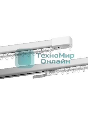 Умный карниз для штор Яндекс, длина 2,4-4,5 м, работает с Алисой, Zigbee, YNDX-00592