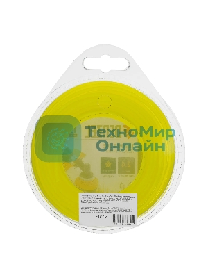 Леска для триммера Denzel звезда 2,4 мм х 15 м, блистер FLEX CORD