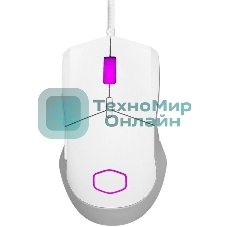 Мышь проводная Cooler Master MM-310-WWOL1 белый, 12000 dpi, USB Type-A, кнопки - 6