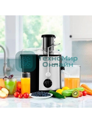 Соковыжималка центробежная Kitfort KT-1116 600Вт стальной