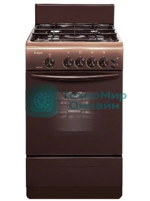 Плита газовая Gefest ПГ 3200-06 К36 коричневый, конфорок 4 шт, духовка 42 л, 50 см x 85 см x 53 см