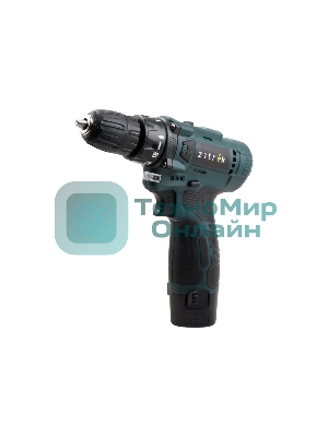 Дрель-шуруповерт аккумуляторная Zitrek Green 12V Max 085-1016, Аккумуляторная, 12В, 2 АКБ