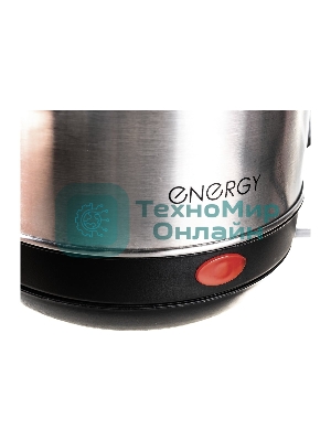 Чайник электрический Energy E-201 1.8л, сталь, черный (164126)