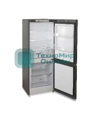 Холодильник Бирюса W6141 графит двухкамерный 165/60л морозилка снизу