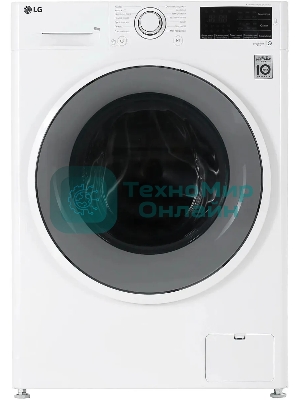 Стиральная машина LG F2J6TN0W 8кг, отжим: 1200об/мин, класс стирки: A, класс отжима: B, дисплей, защита от детей, белый