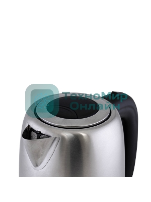 Чайник электрический BQ KT1821S черный/стальной, 2200 Вт, 1.7 л