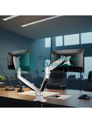 Кронштейн Kromax OFFICE-22 серебристый, 4 шт/уп. Кр. алюм. настол. для мон. 17