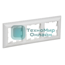 Рамка 3-м IEK BR-M32-12-K91 BRITE РУ-3-БрАБ арктич. бел./бел.