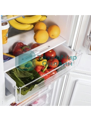 Холодильник Maunfeld MFF176SFW белый двухкамерный 187/75л морозилка снизу, ручная разморозка