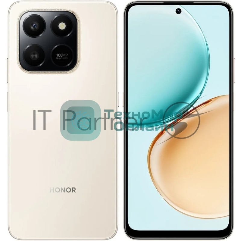 Смартфон HONOR X7d 6/128Gb золотой