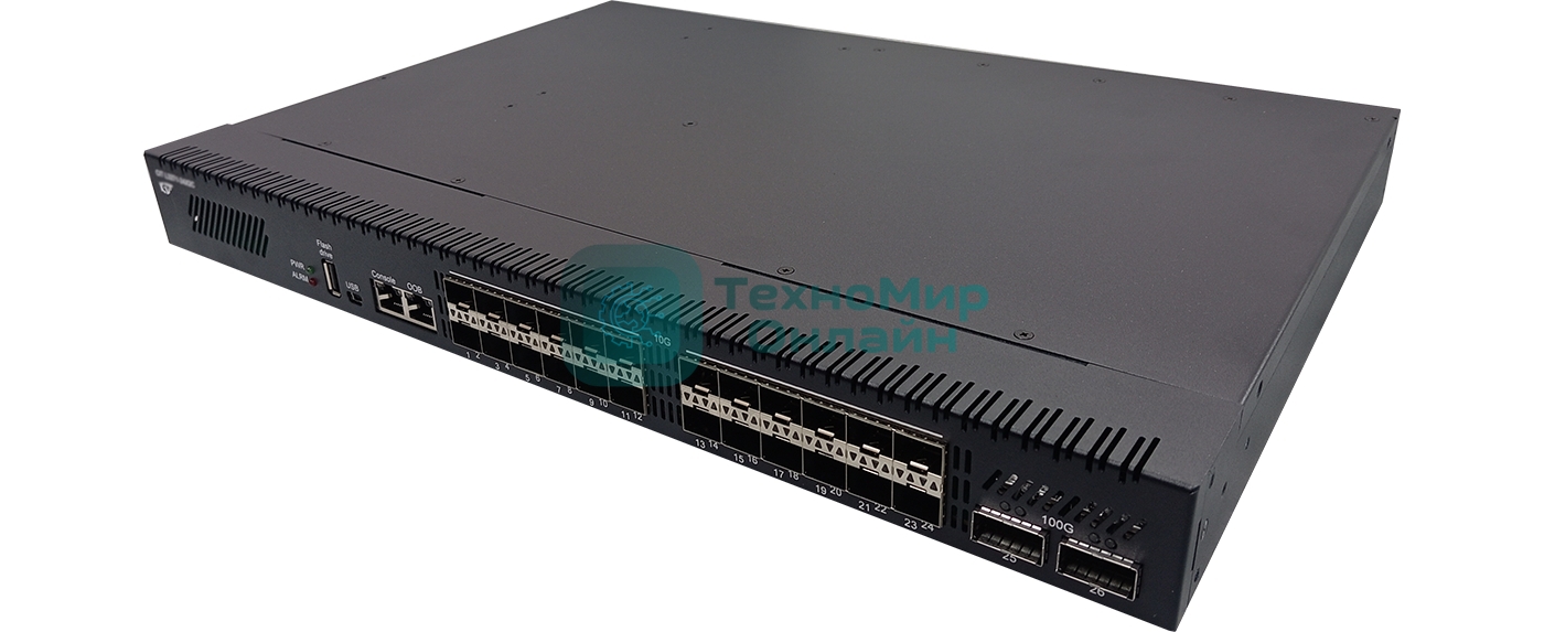 Коммутатор CIT L3200-24X2C, 24×10 Гбит/с Combo + 24×10 Гбит/с SFP+ + 2×100 Гбит/с QSFP28