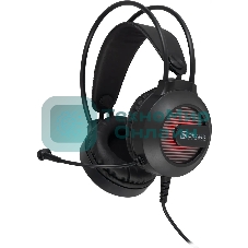 Гарнитура Oklick HS-L300G чёрный, проводная, 3.5 мм, подсветка