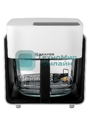 Аэрогриль Brayer 2046BR белый, 1300 Вт, 4.2 л, сенсор, 5 программ
