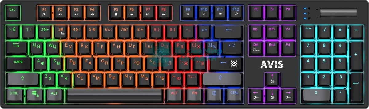 Клавиатура Defender Avis GK-312 проводная, USB Type-A, чёрный