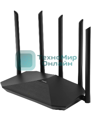 Роутер беспроводной Digma DWR-AX1501 AX1500 10/100/1000BASE-TX черный (упак.:1шт)