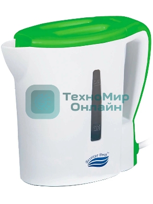 Чайник электрический Великие Реки Мая-1 бело-салатовый