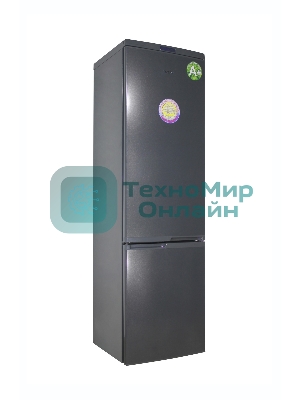 Холодильник DON R-295 G графит зеркальный двухкамерный 259/101л морозилка снизу