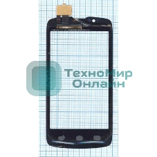 Сенсорное стекло (тачскрин) для Fly IQ4490 Era Nano 4, черное