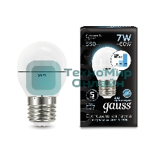 Лампа светодиодная Gauss LED Globe 7Вт E27 4100К step diммable (диммир.)