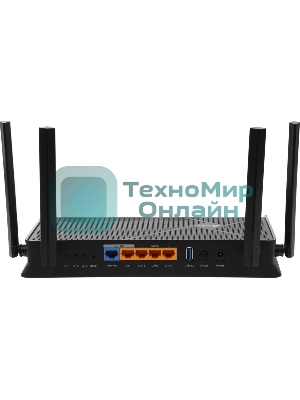 Двухдиапазонный беспроводной маршрутизатор Wi-Fi TP-Link Archer BE230, BE3600, 2.4/5ГГц, 4 LAN, черный