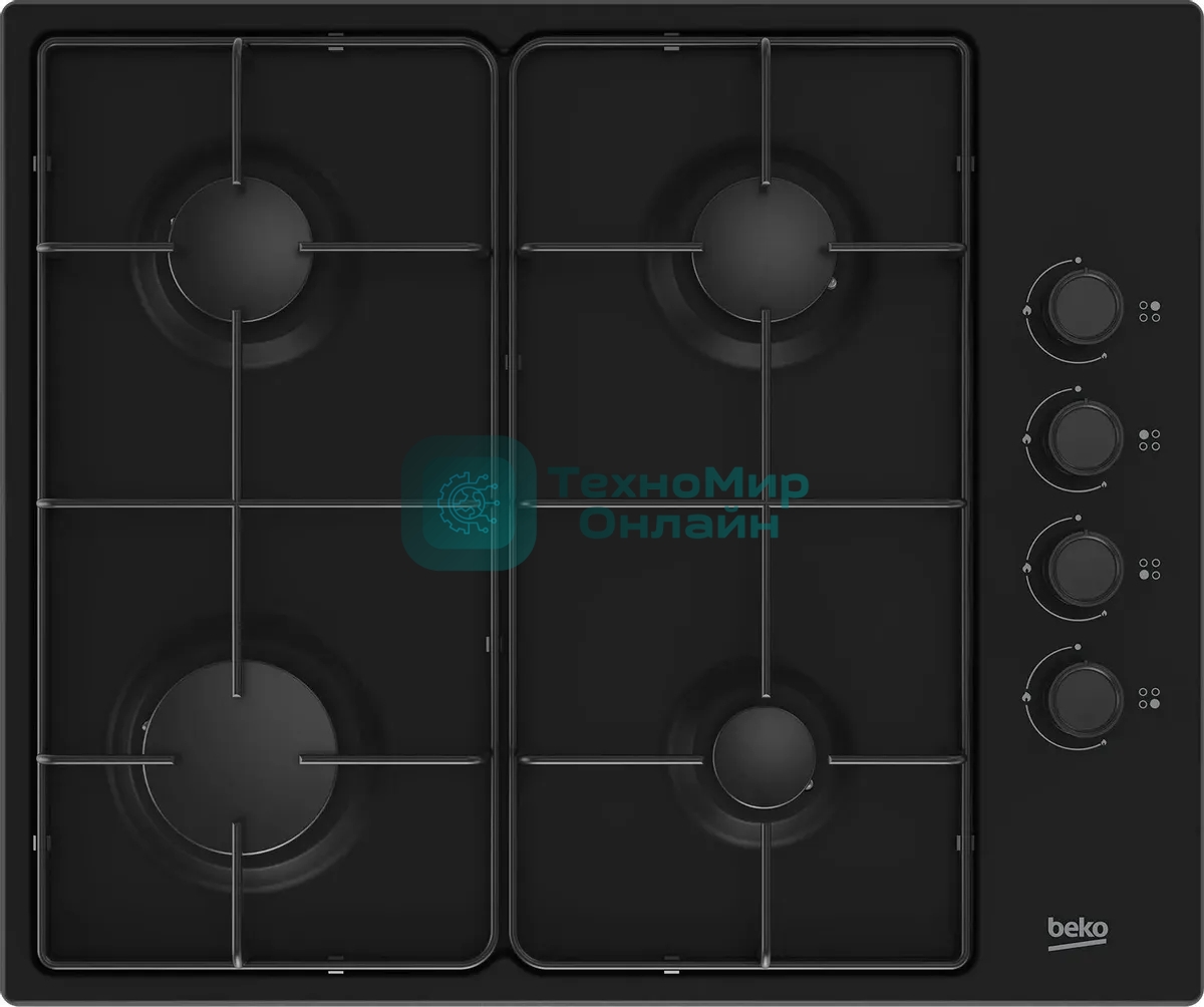 Газовая варочная панель Beko HIGG 64123 SB черный