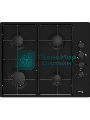Газовая варочная панель Beko HIGG 64123 SB черный