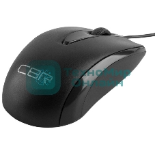 Мышь проводная CBR CM 124 черный, 1000 dpi, USB, кнопки - 3