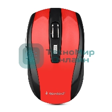 Мышь беспроводная Gembird MUSW-330-3 красный, 2400 dpi, радиоканал, USB, кнопки - 6