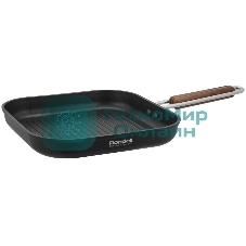 Сковорода-гриль Rondell Fjord RDA-1798, 26 см, без крышки, черный